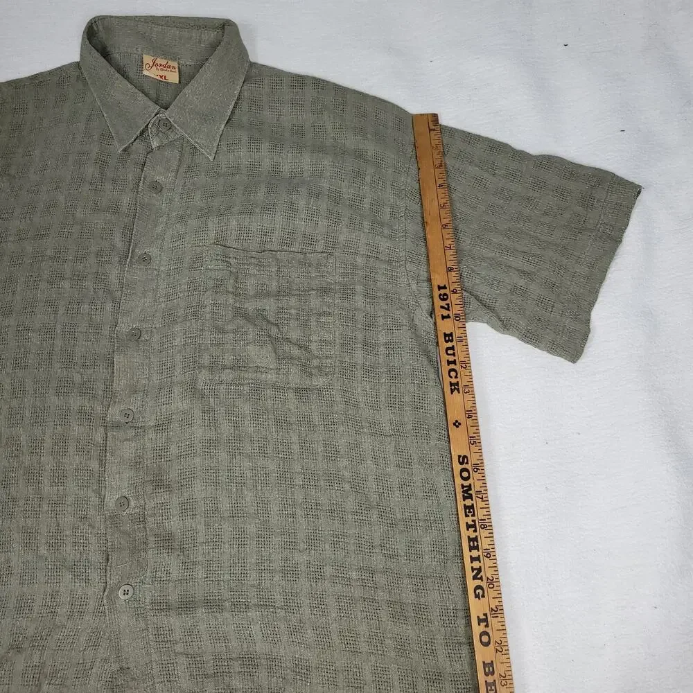Jordan by Claudio Nucci Shirt Size XXL Button Down Short Sleeve Cooling Comfort